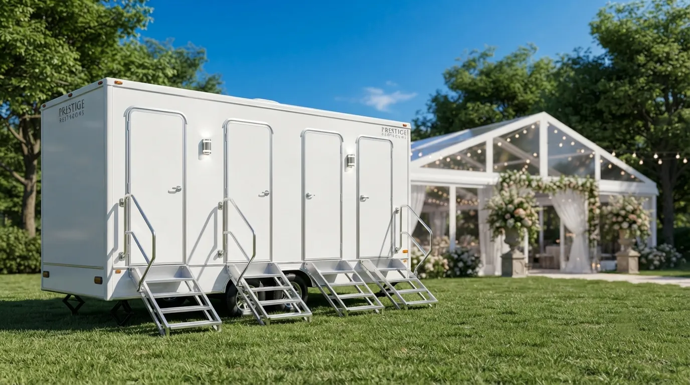 4 Stall Restroom Trailer in Pearland, TX