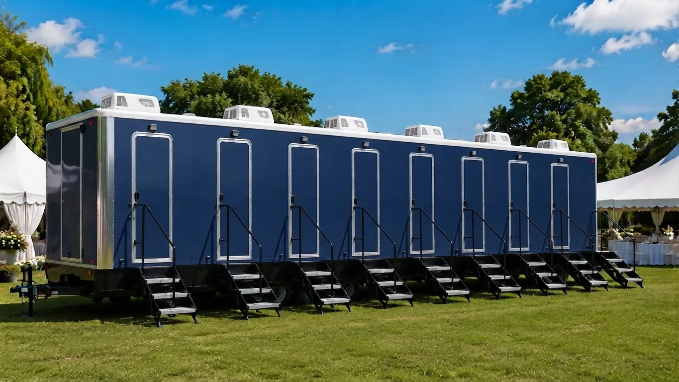 8 Stall Restroom Trailer in Pearland, TX